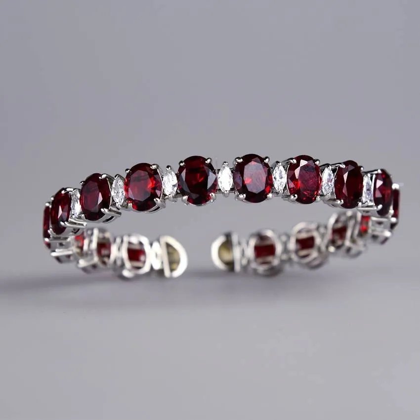 Dazzling Crystal Metal Band Bracelet