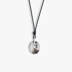 Dendritic Quartz Necklace In 18k White Gold