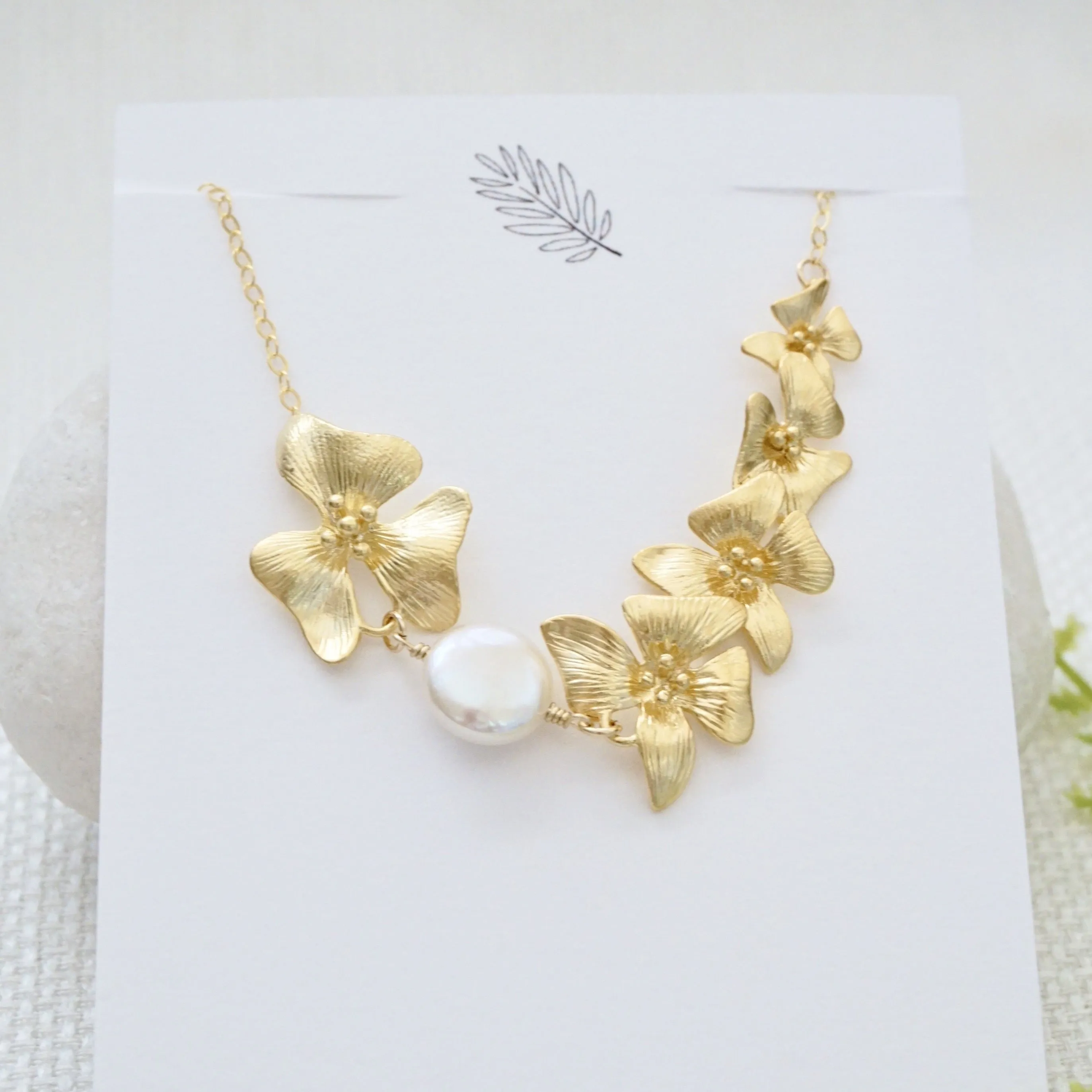 Dogwood Pearl Necklace