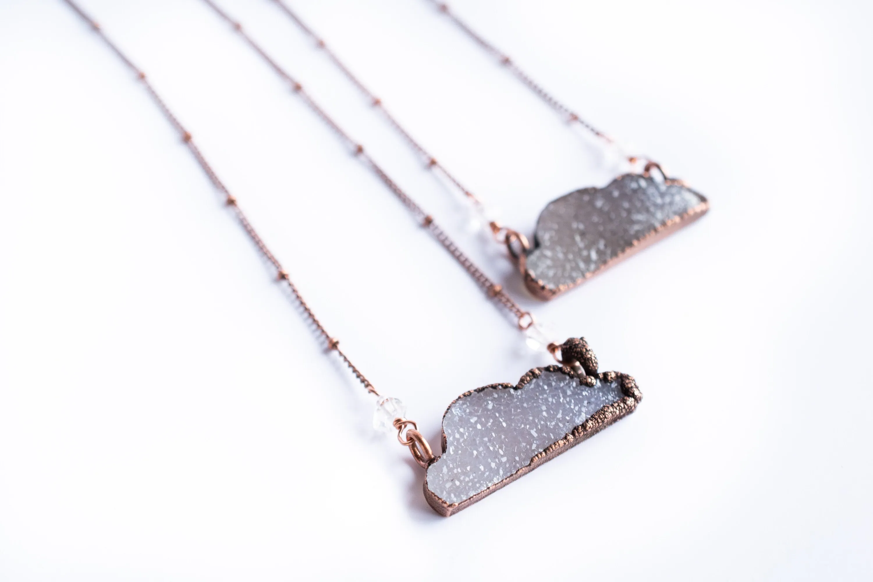 Druzy cloud necklace | Cloud necklace