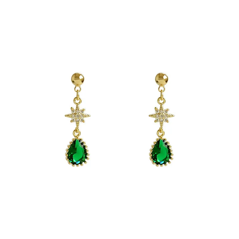 Emerald Drop Earrings