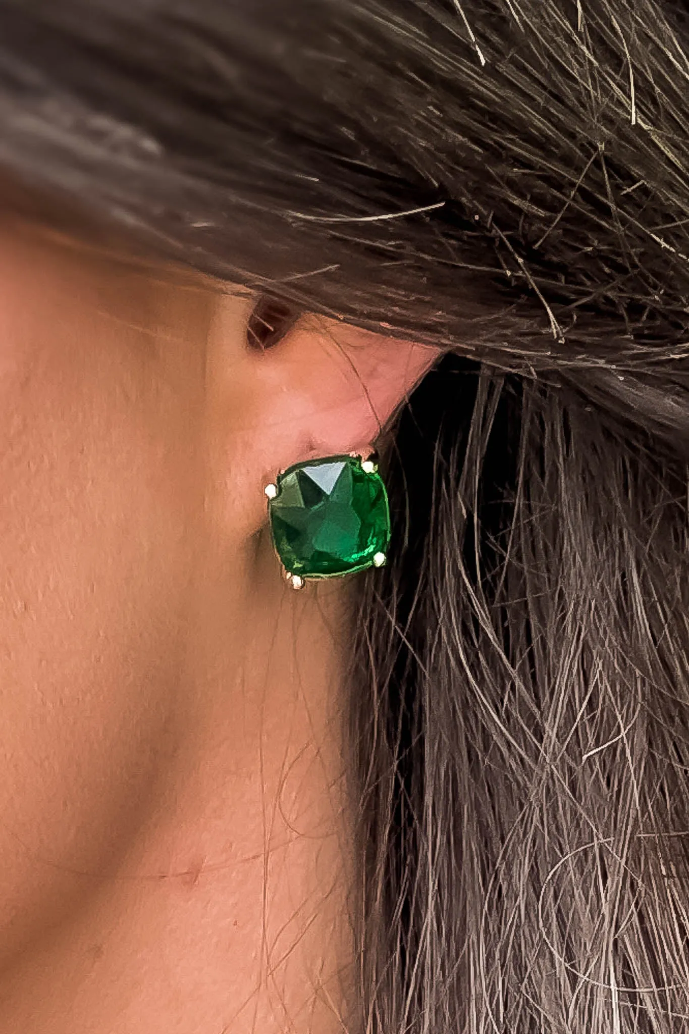 Emerald Stud Earrings