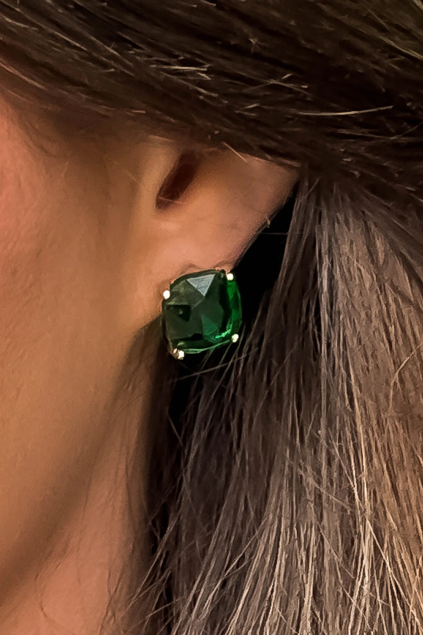 Emerald Stud Earrings