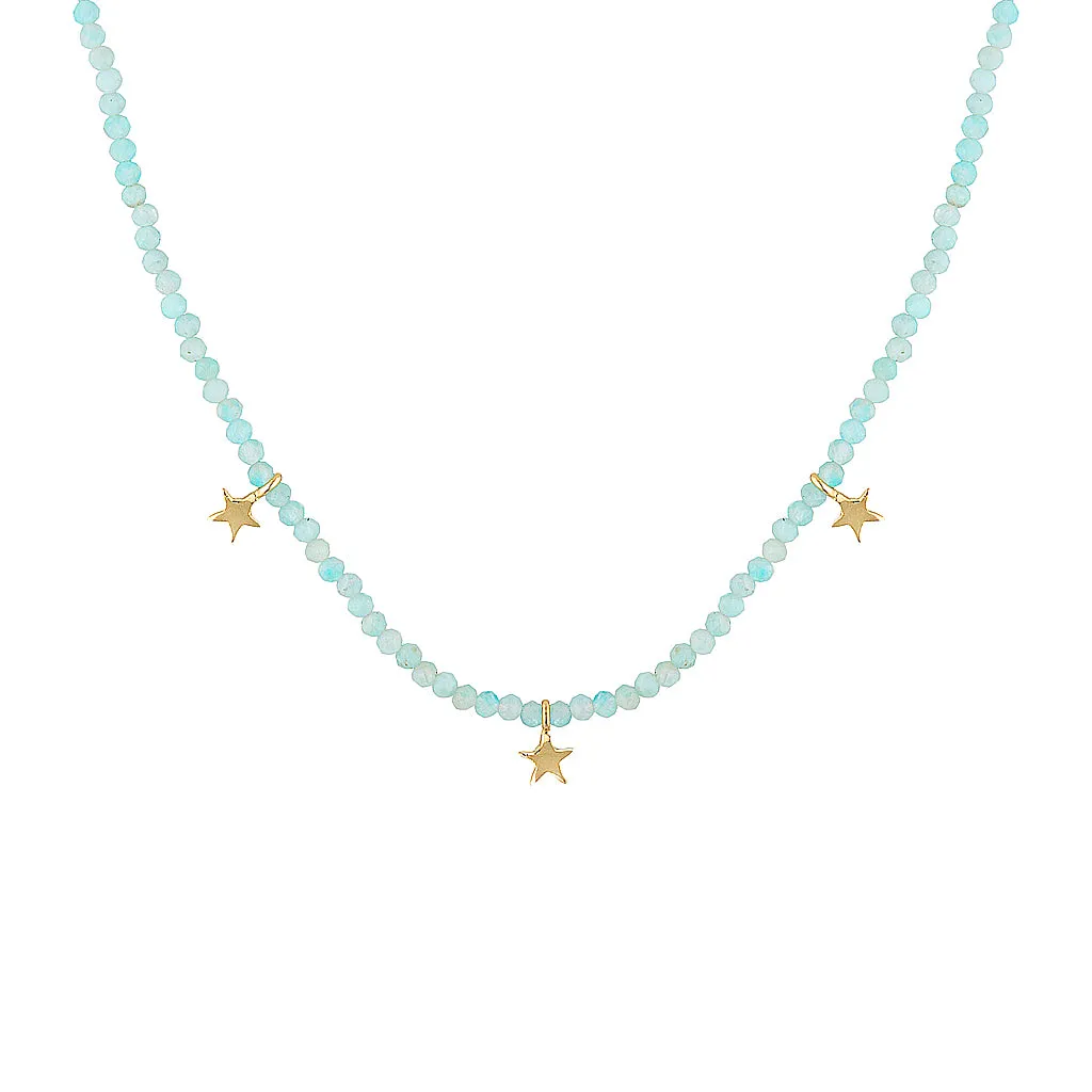 Fiesta Beaded Necklace - Amazonite