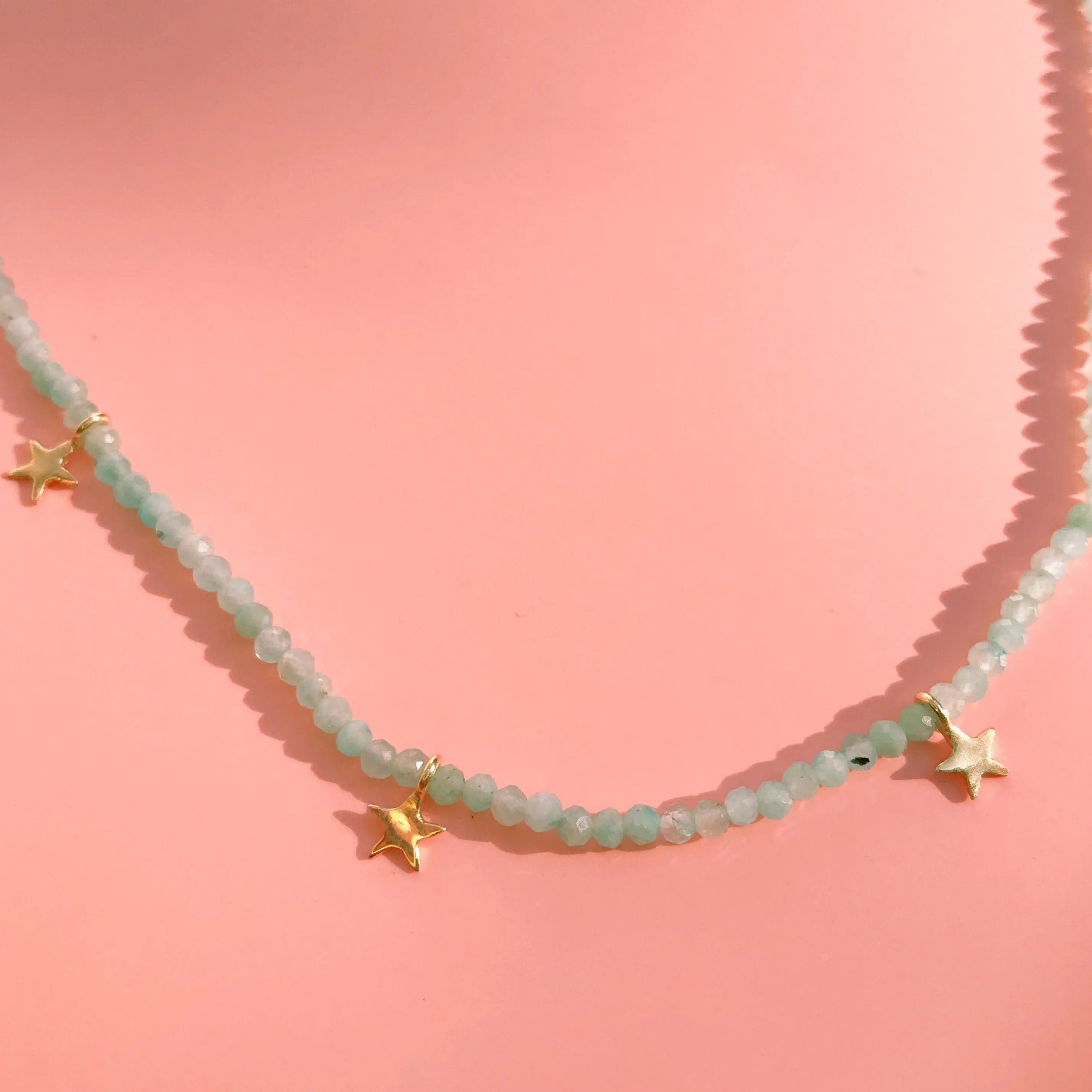 Fiesta Beaded Necklace - Amazonite