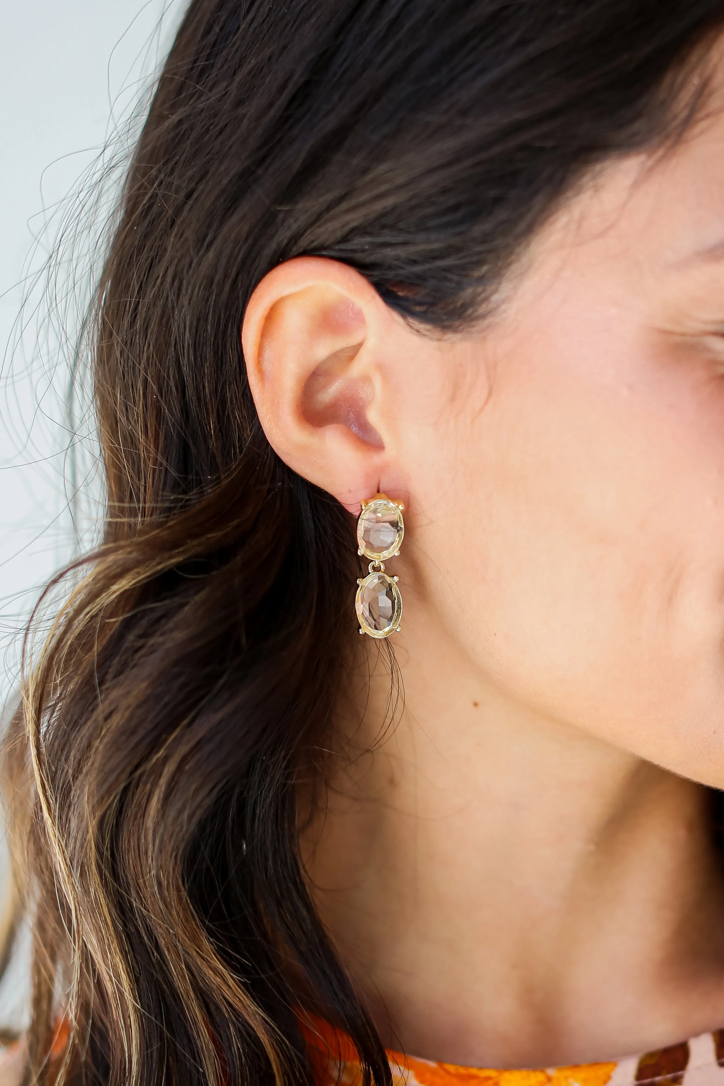 FINAL SALE - Elaine Gemstone Drop Earrings