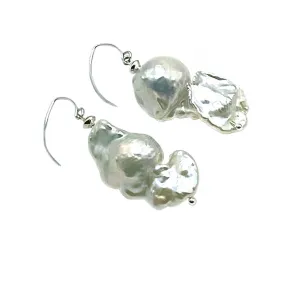 Fireball Pearl Dangling Earrings