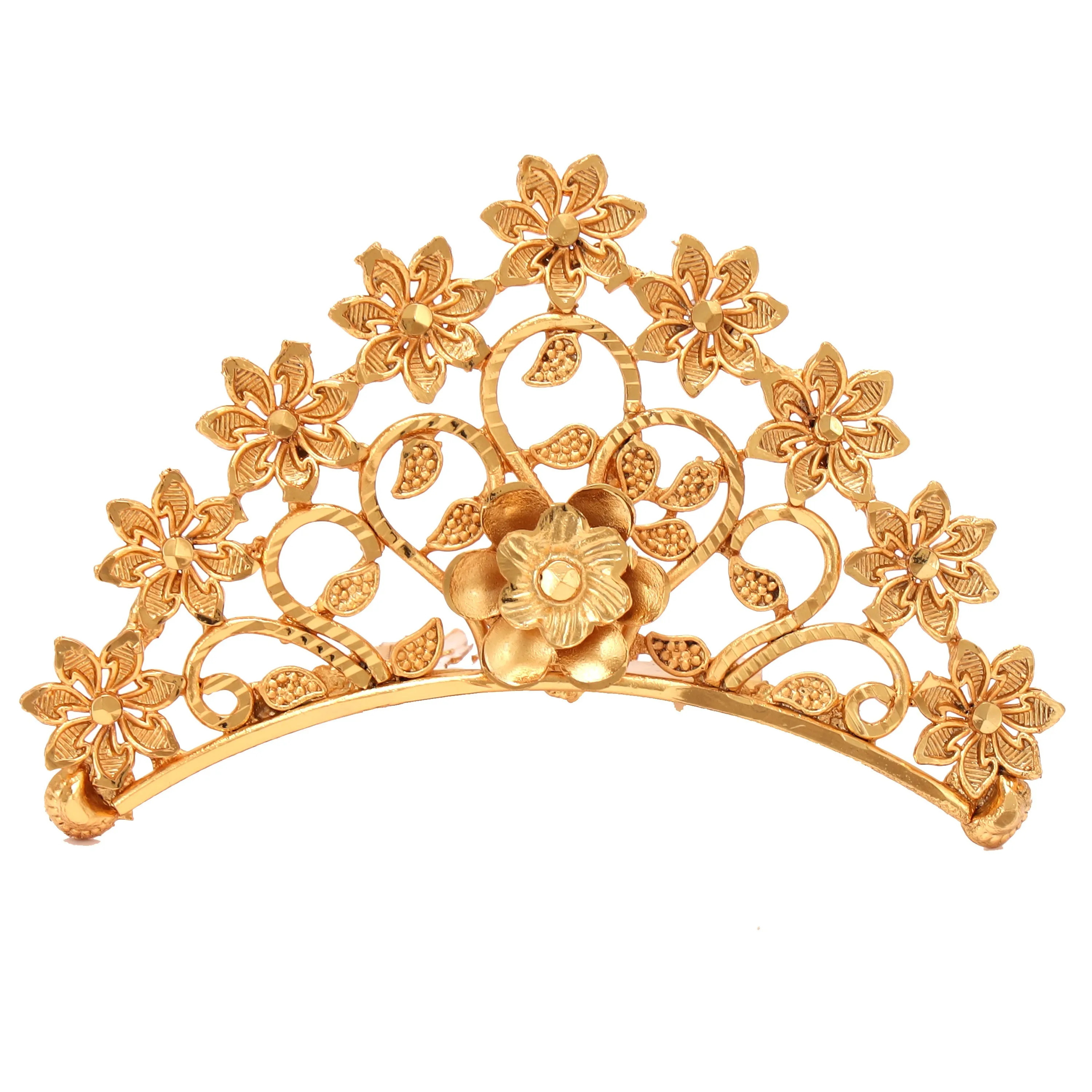 Floral Point Bridal Crown