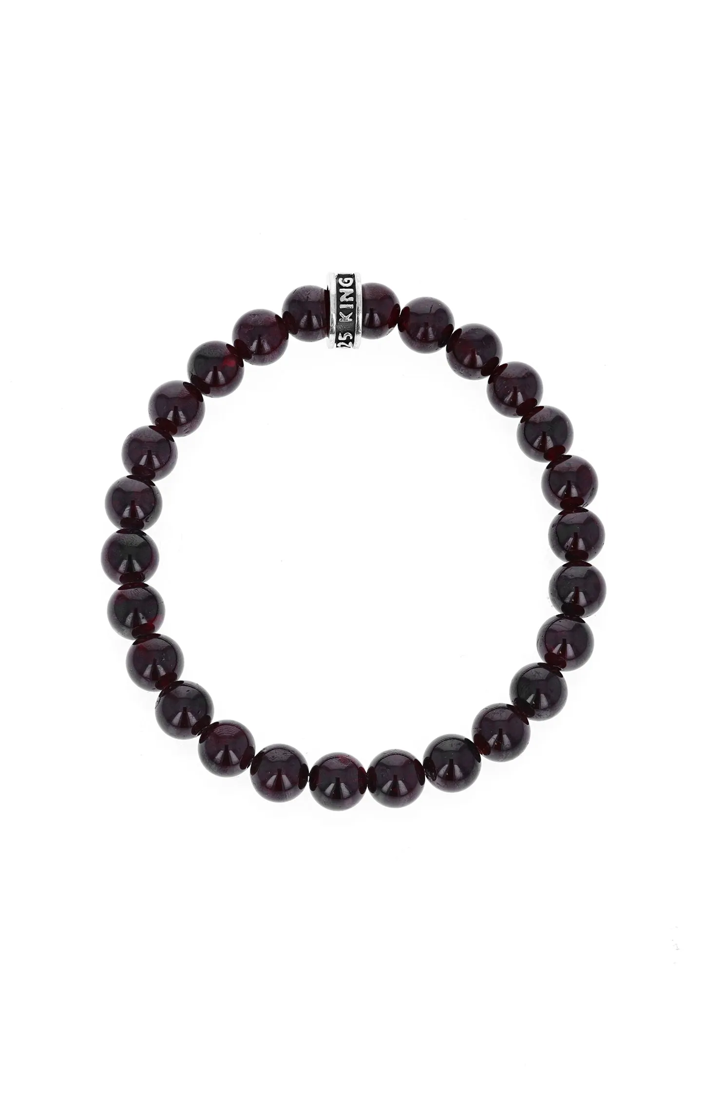 Garnet Bracelet with Logo Ring