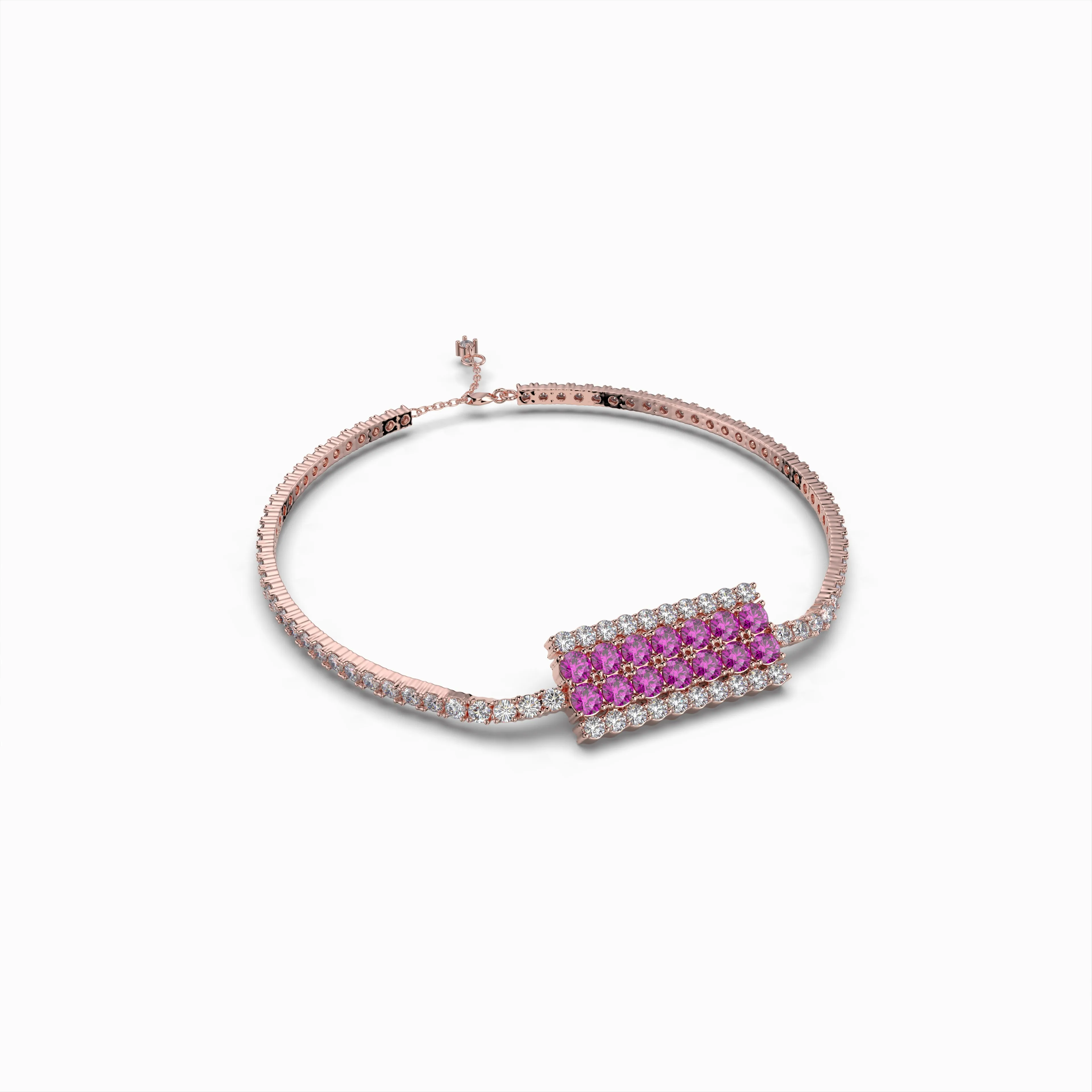Garnet Rhodolite Stone Bracelet - Ada