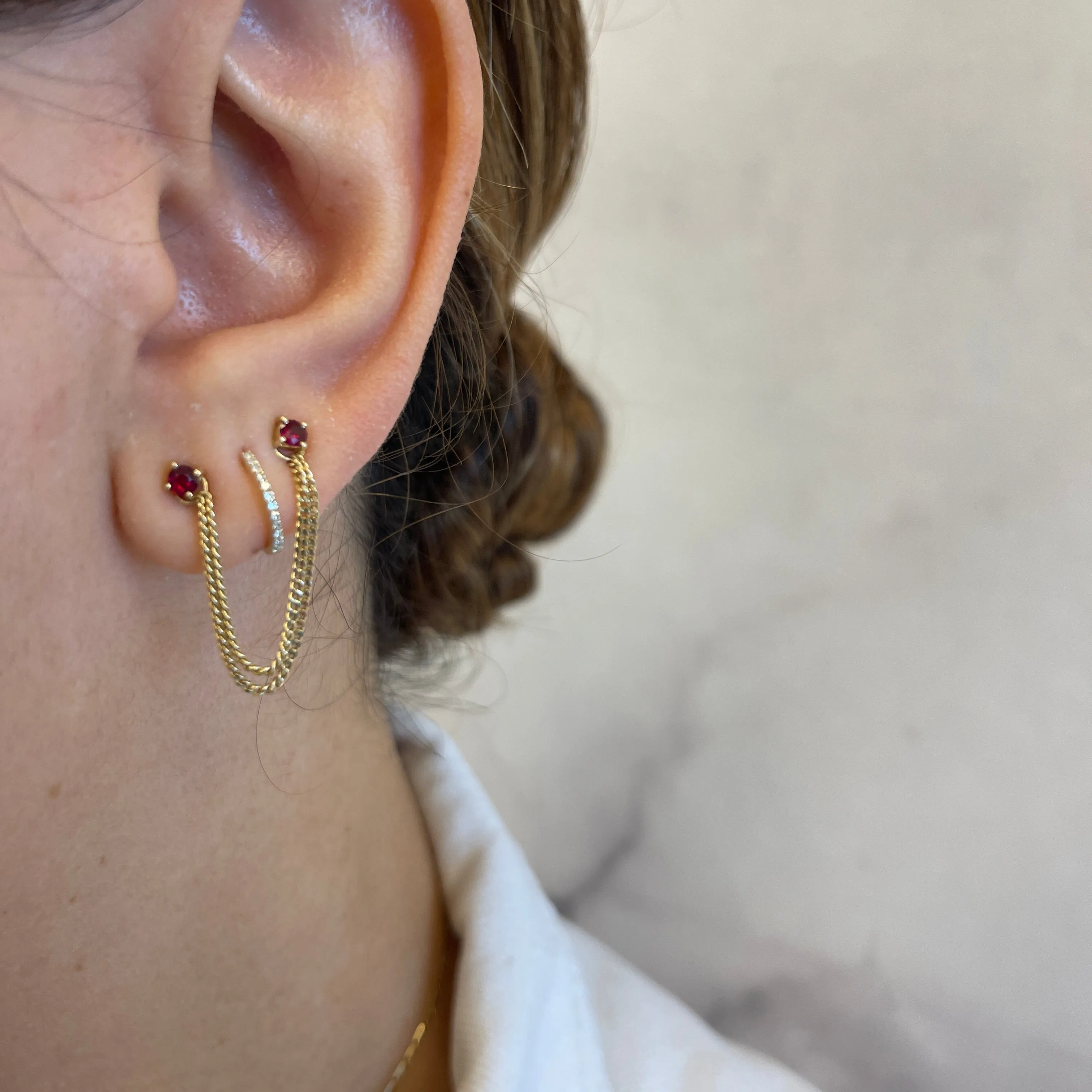 Gemstone Stud Earrings