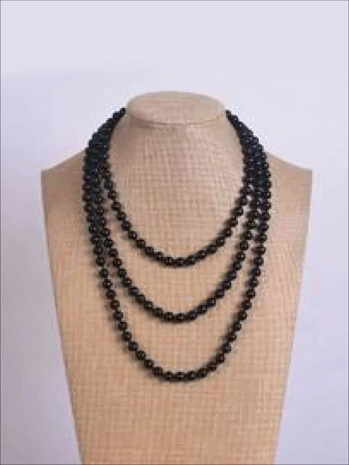 Girls Vintage Style Long Pearl Necklace