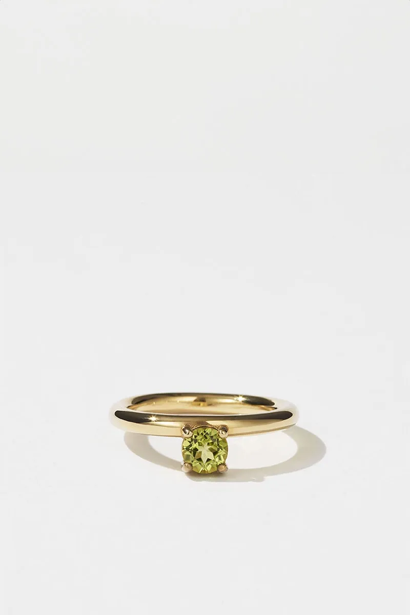 Glow Ring - Gold Plated / Peridot