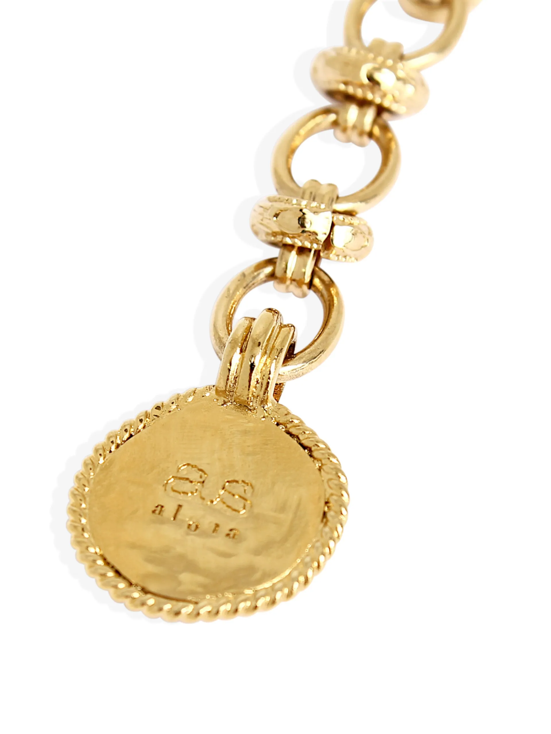 Gold with rose quartz Octavia necklace