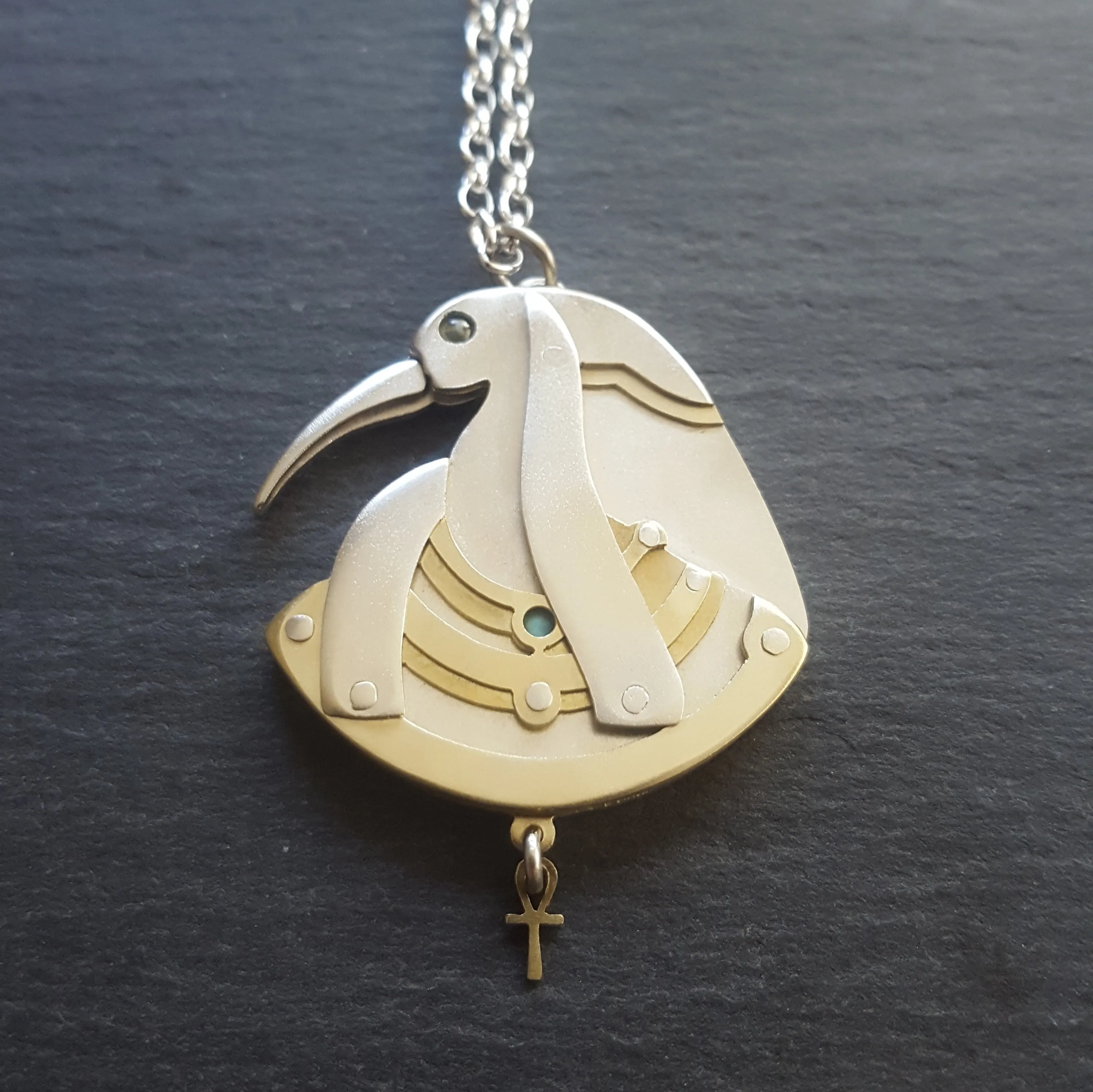 Handcut Thoth Amulet