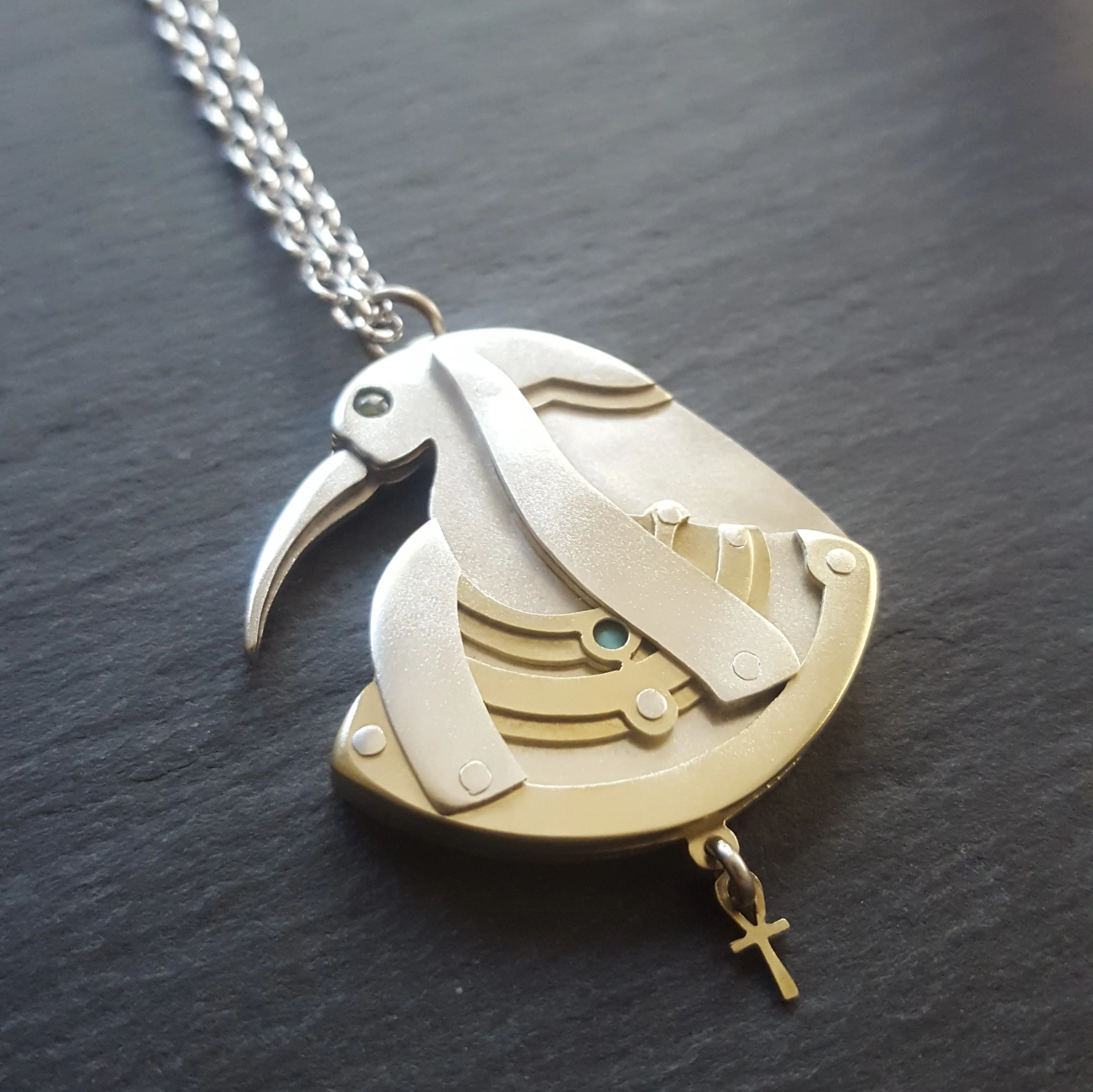 Handcut Thoth Amulet
