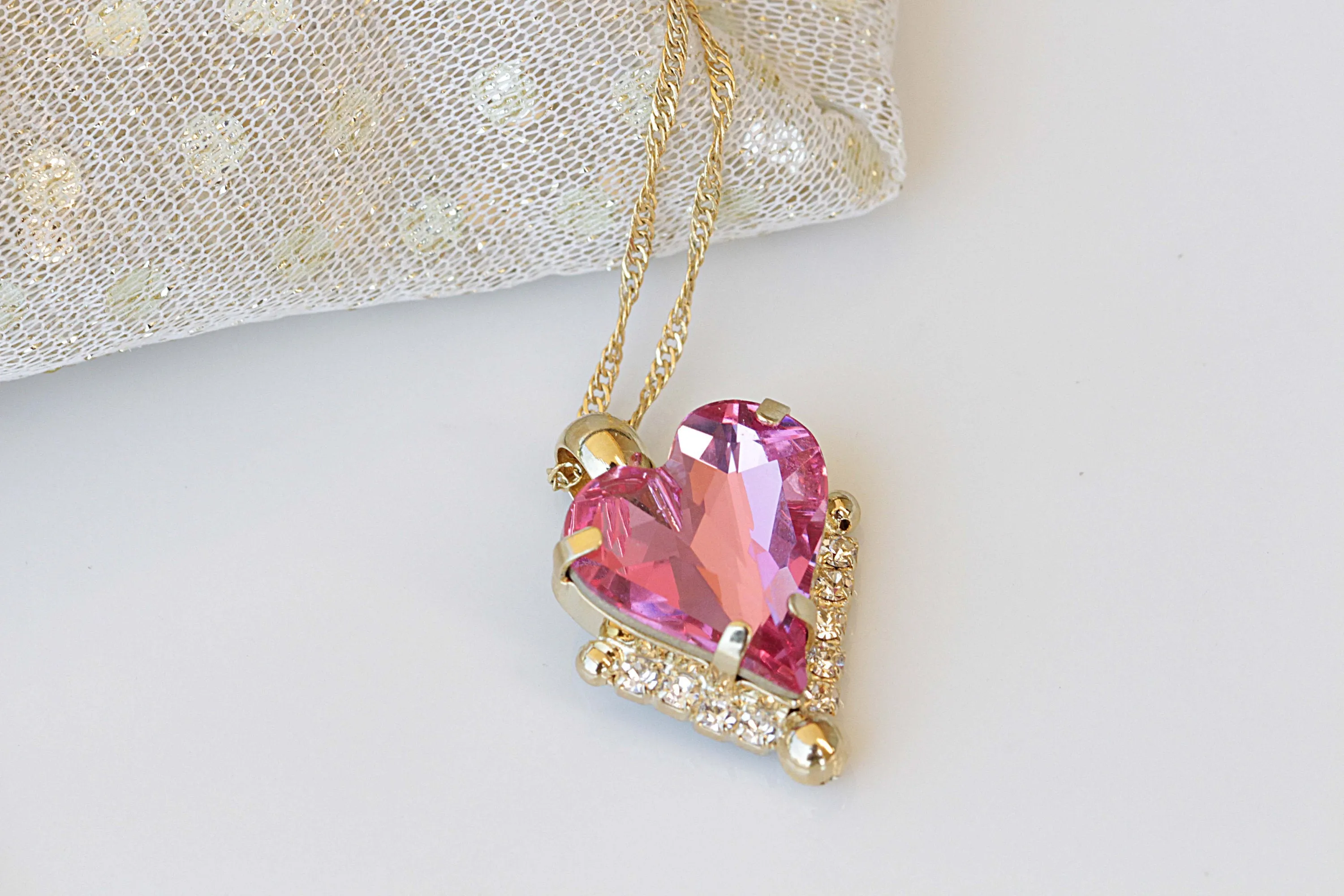HEART PINK EARRINGS