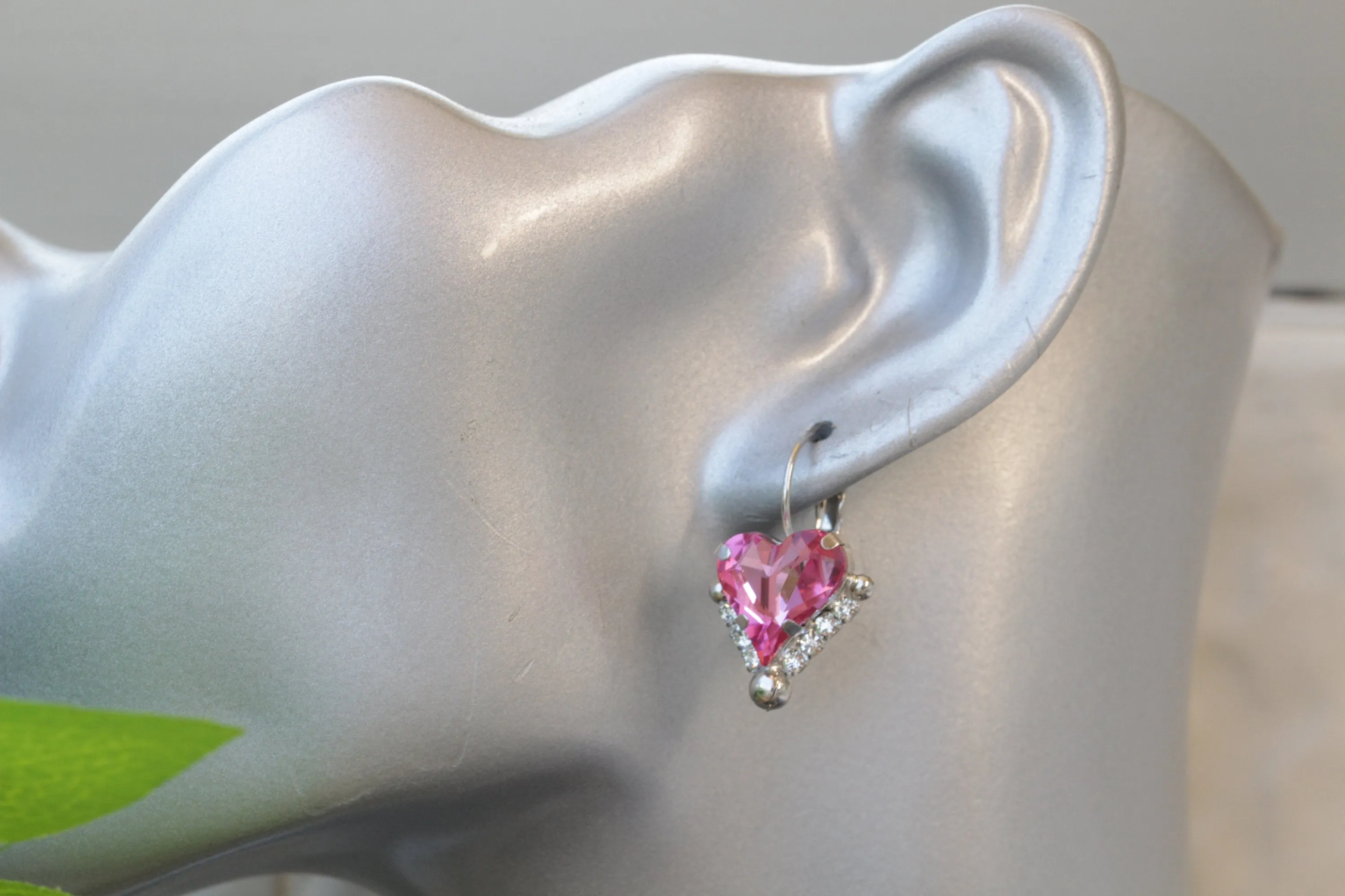 HEART PINK EARRINGS