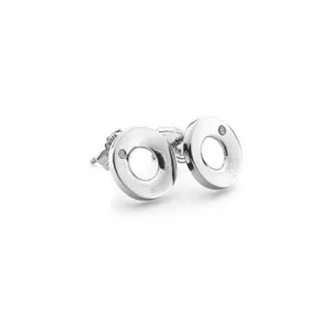 Hot Diamonds Emerge Open Circle Earrings