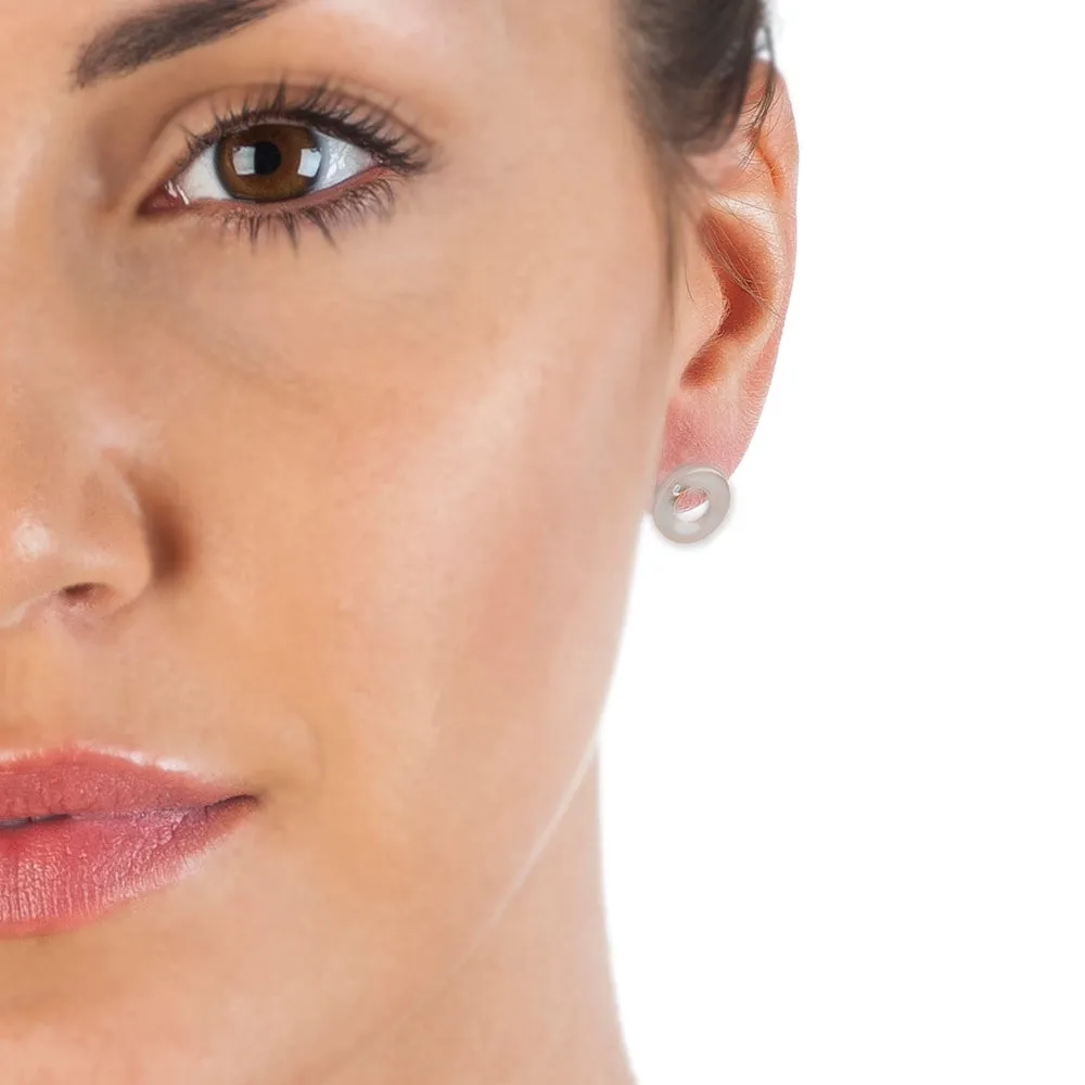 Hot Diamonds Emerge Open Circle Earrings