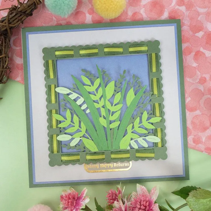 Hunkydory Moonstone Dies - Ribbon Threading Nesting Frames - Squares*