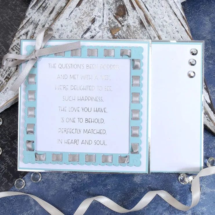 Hunkydory Moonstone Dies - Ribbon Threading Nesting Frames - Squares*