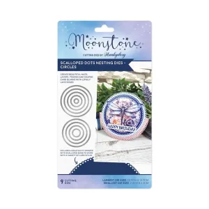 Hunkydory Moonstone Dies - Scalloped Dots Nesting Dies - Circles*