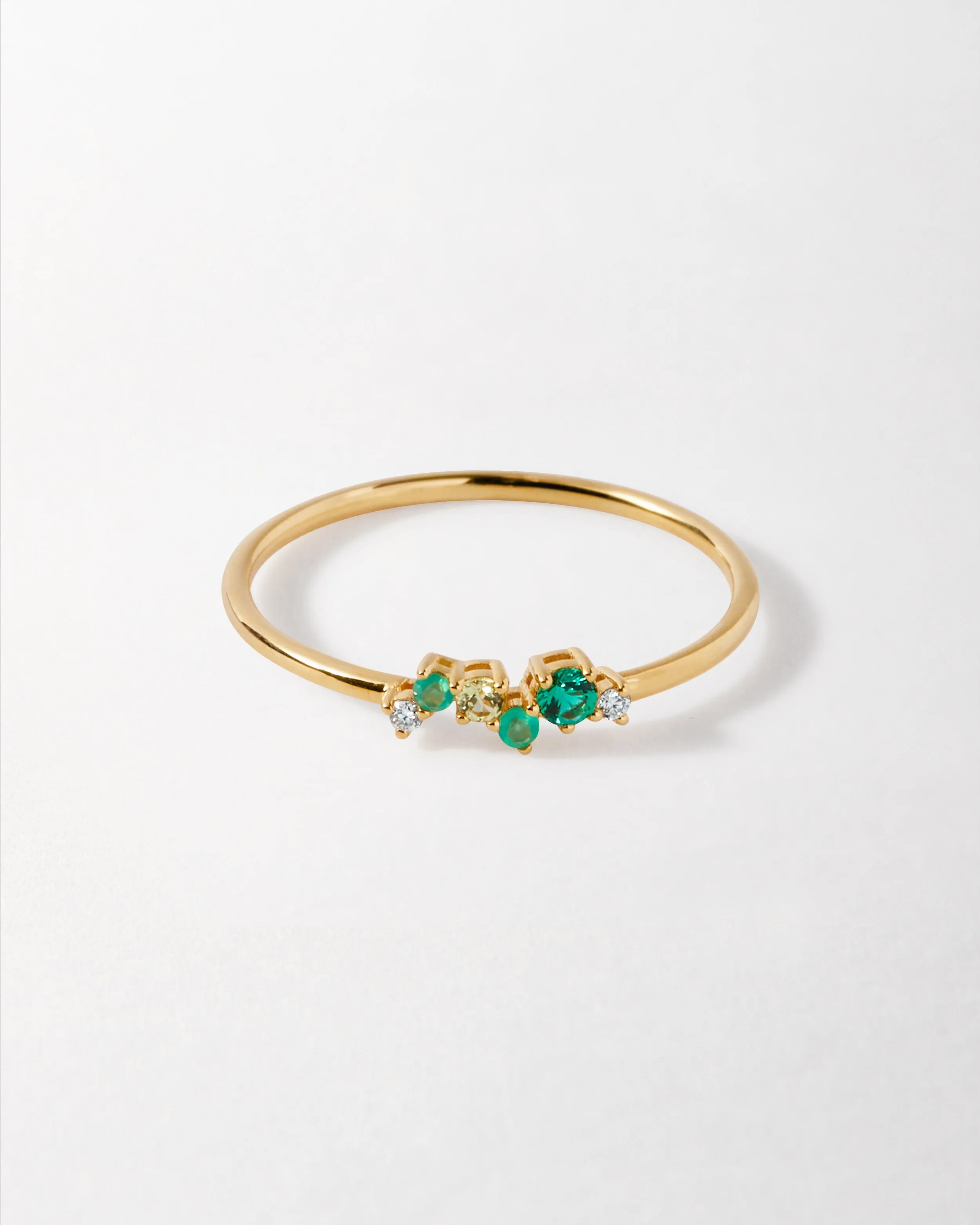 Intuition Emerald Ray Ring