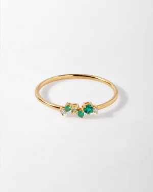 Intuition Emerald Ray Ring