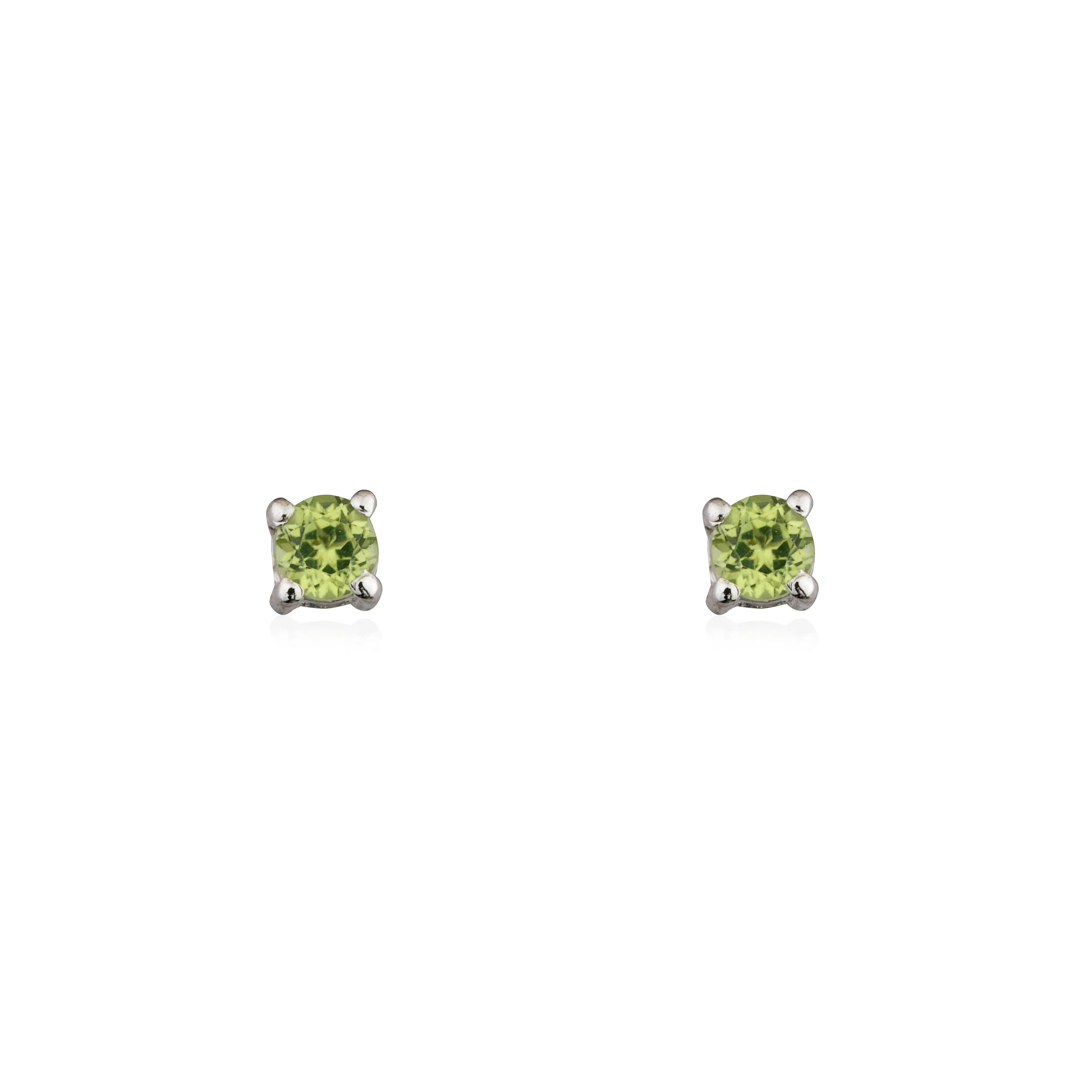 Izzy Peridot Studs ,14K Yellow Gold