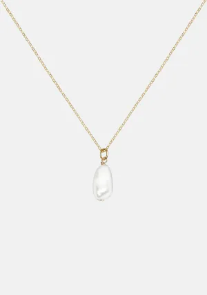 Keshi Pearl Necklace - Gold