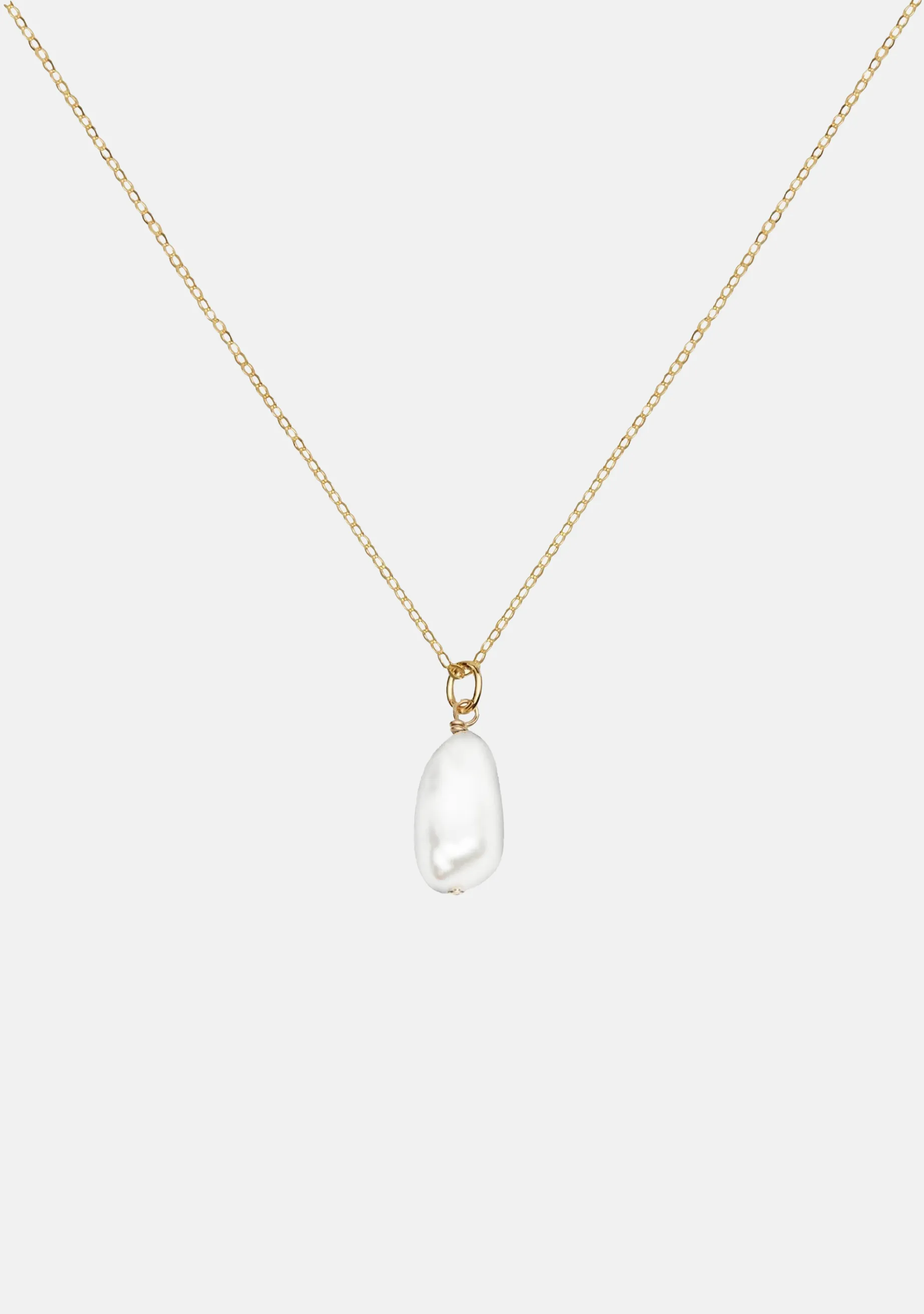 Keshi Pearl Necklace - Gold