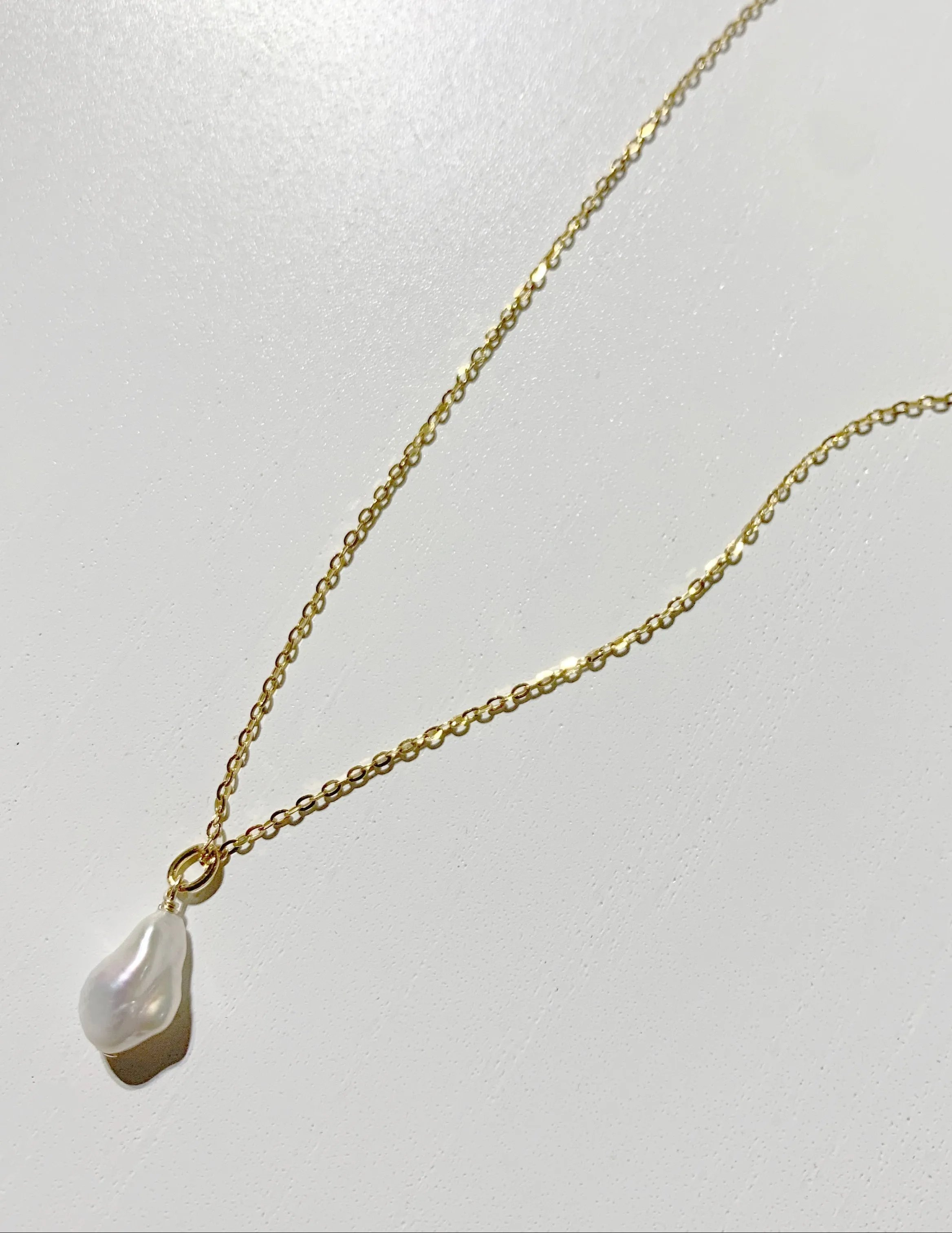 Keshi Pearl Necklace - Gold