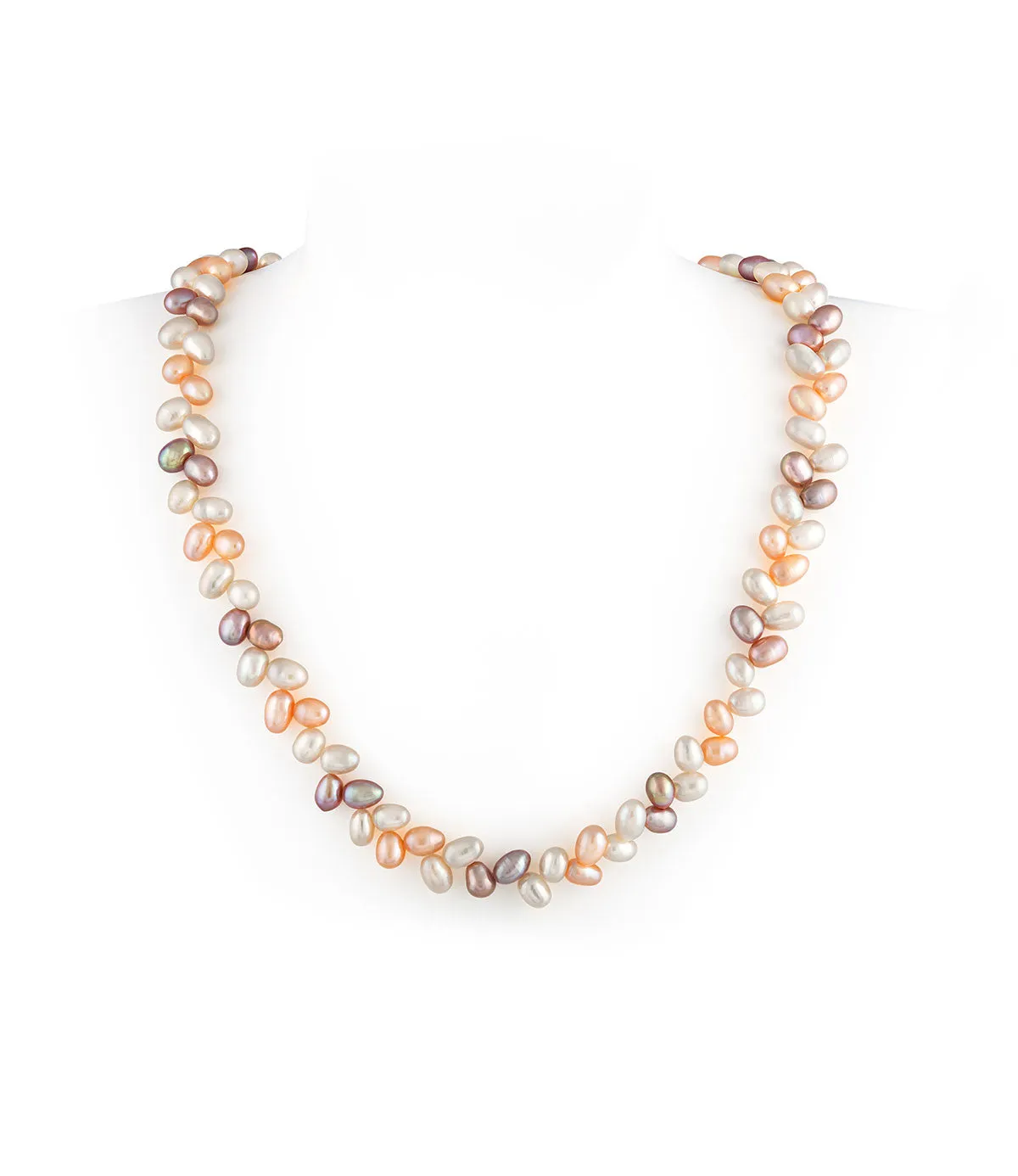 Leaf Multicolour Pearl Necklace