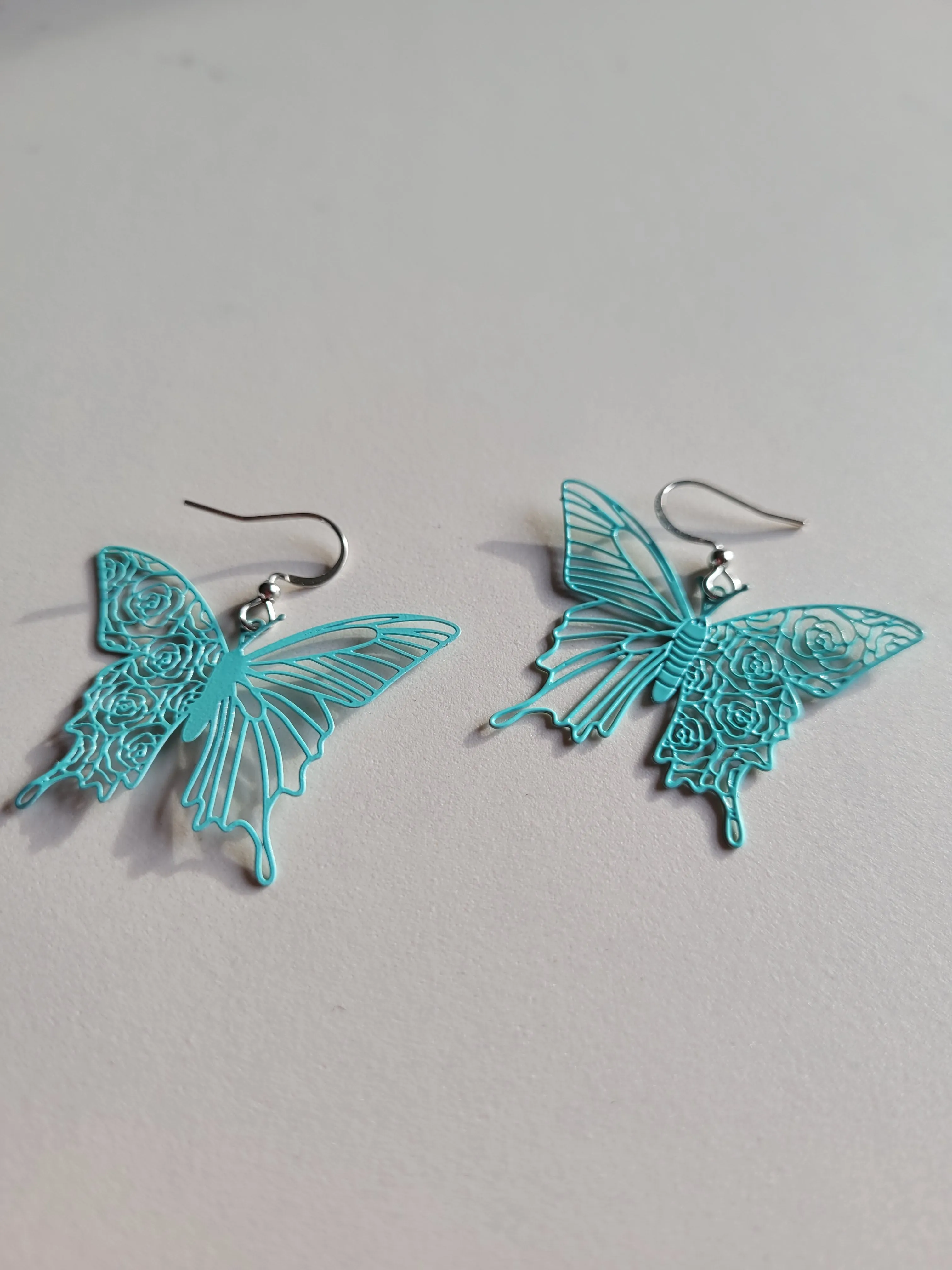 Lightweight Turquoise Butterfly Earrings