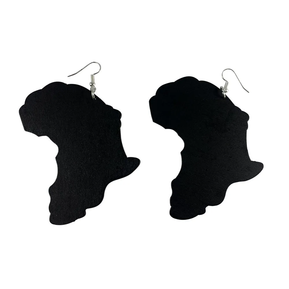 Map of Africa Earrings - 6 colors | African | Africa shaped | Natural hair | Afrocentric | jewelry