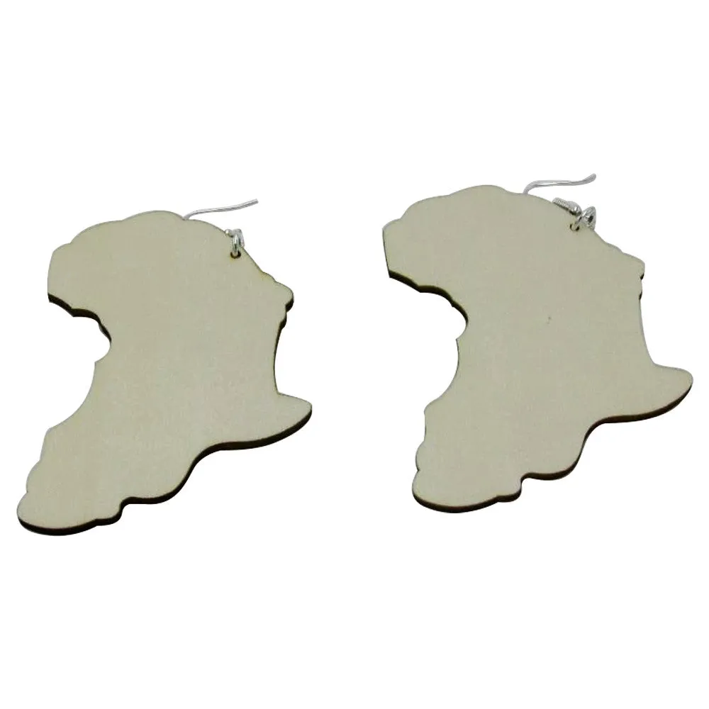 Map of Africa Earrings - 6 colors | African | Africa shaped | Natural hair | Afrocentric | jewelry