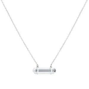 Master Healer Double Terminated Point Necklace | Sterling