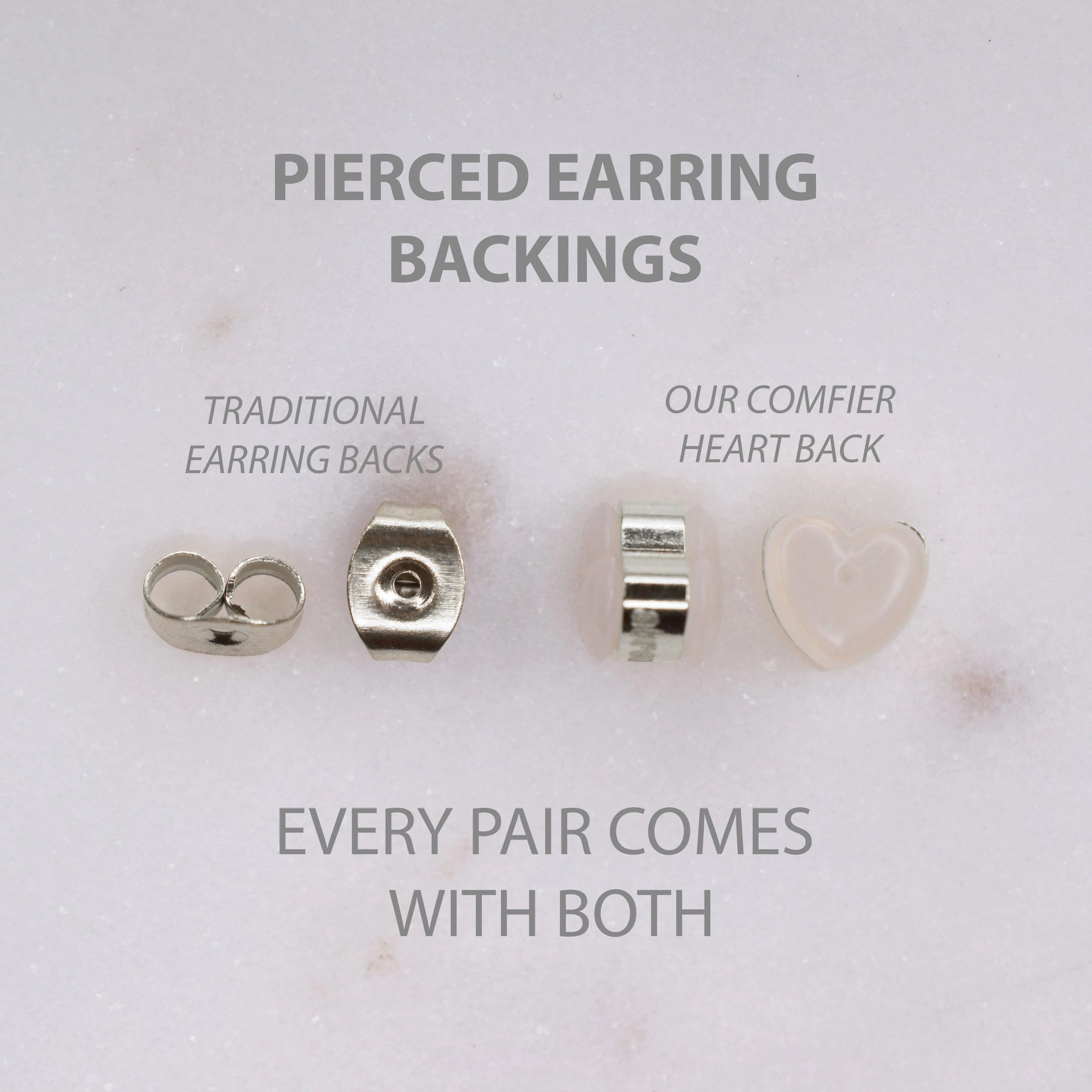 MEDIUM RHINESTONE STUD EARRINGS IN SILVER