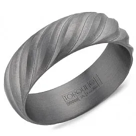 Men's Grey Tantalum Wedding Band