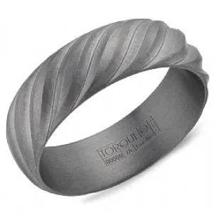 Men's Grey Tantalum Wedding Band