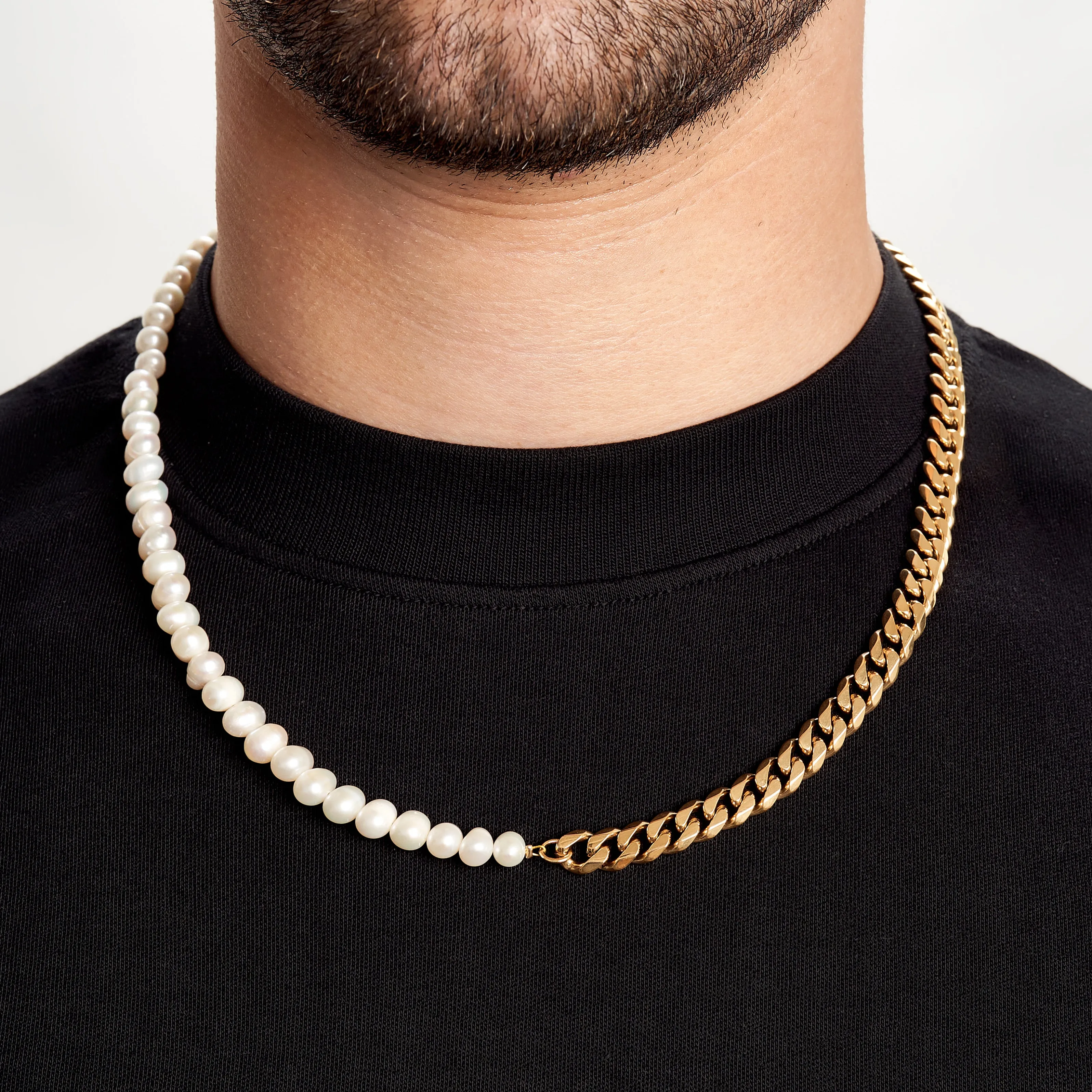 Mens Pearl Necklace - 6mm