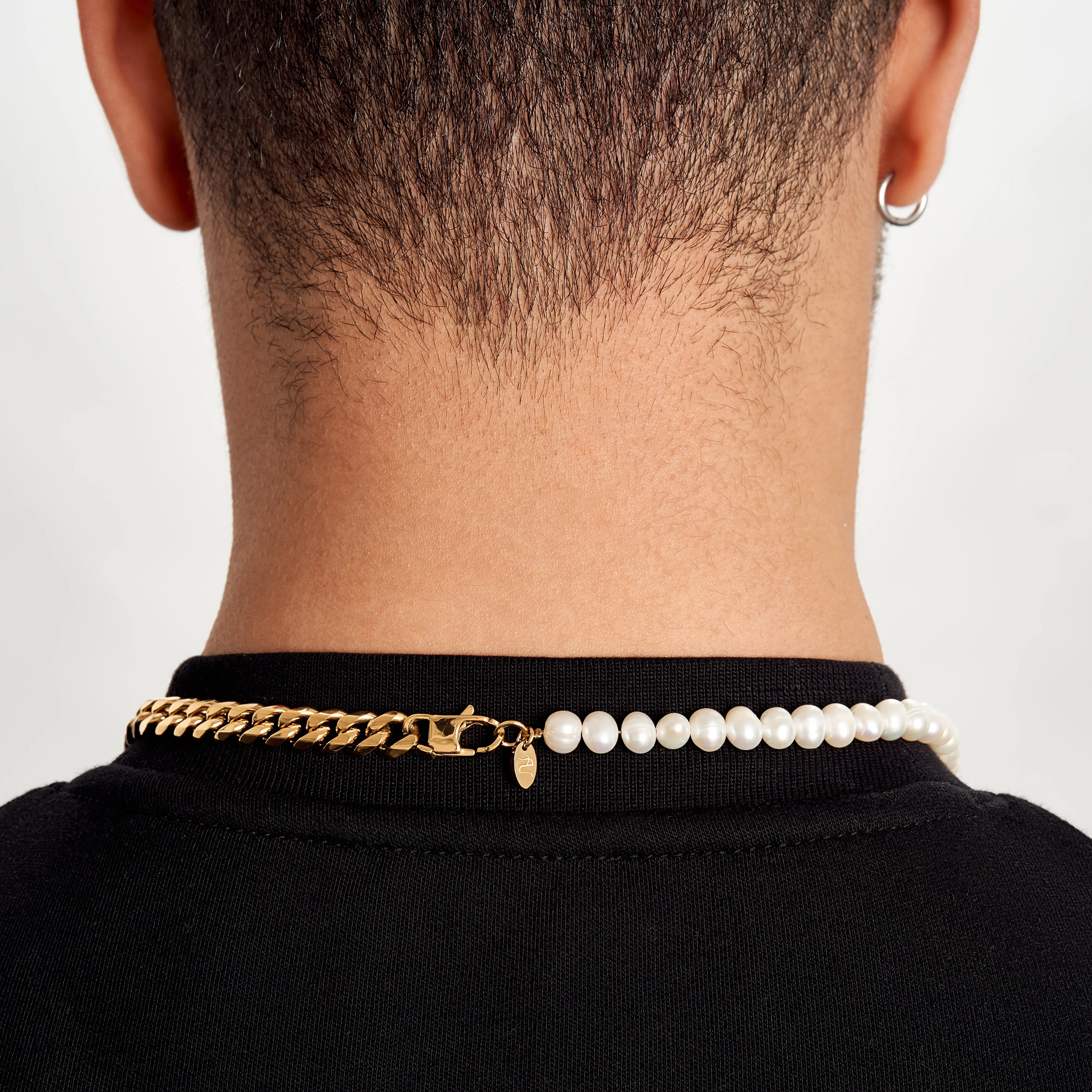 Mens Pearl Necklace - 6mm