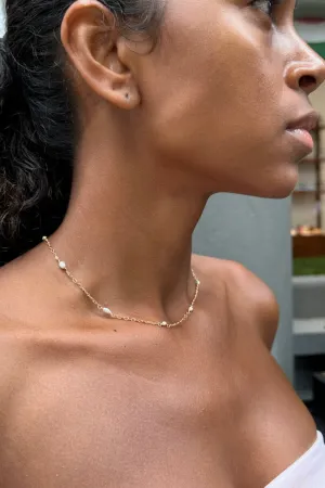 Mini Faux Pearl Necklace
