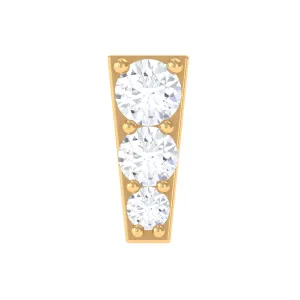 Minimal Diamond Unique Earring for Tragus Piercing