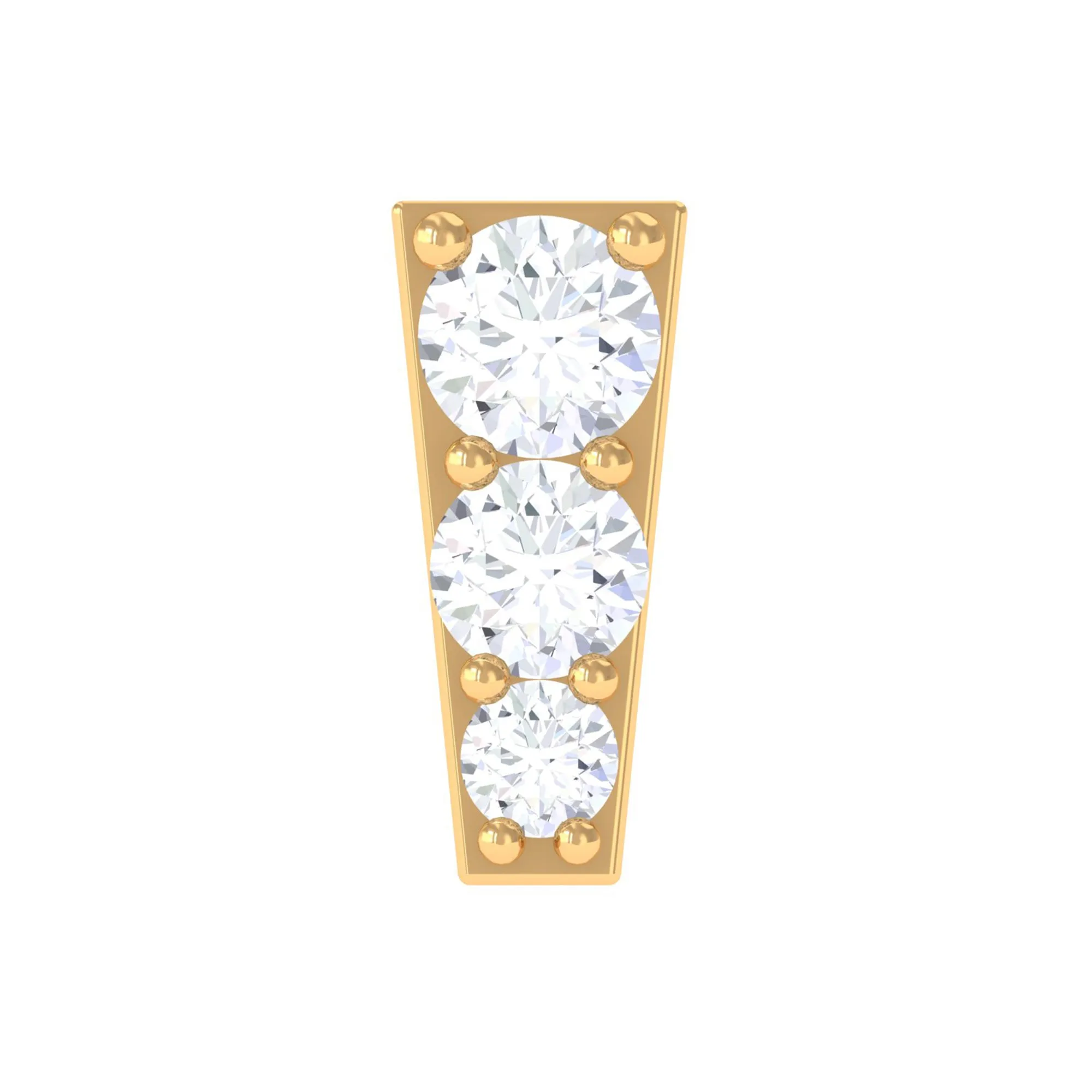 Minimal Diamond Unique Earring for Tragus Piercing