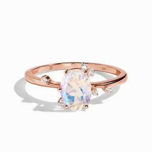 Moonstone Lab Diamond Ring - Muse