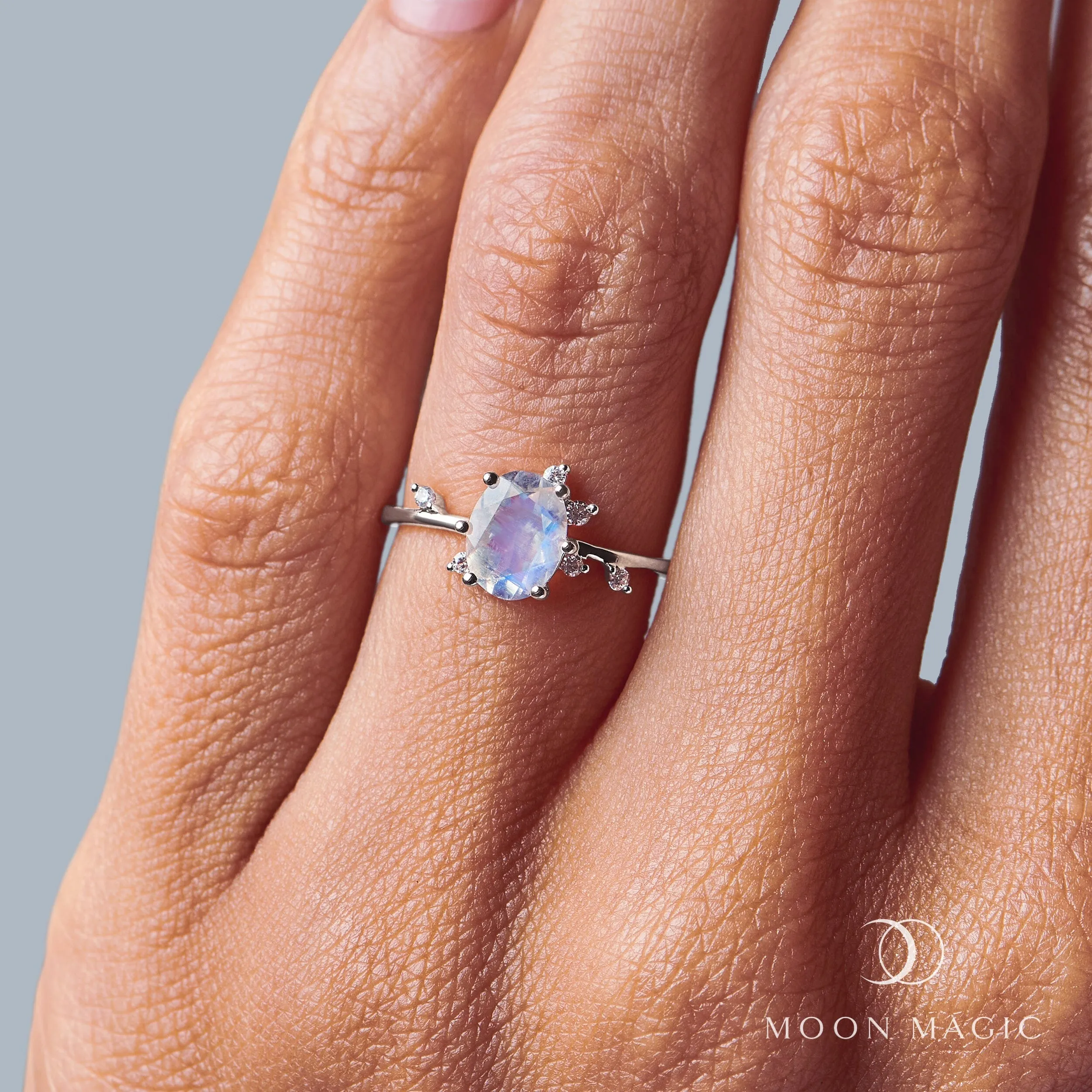 Moonstone Lab Diamond Ring - Muse