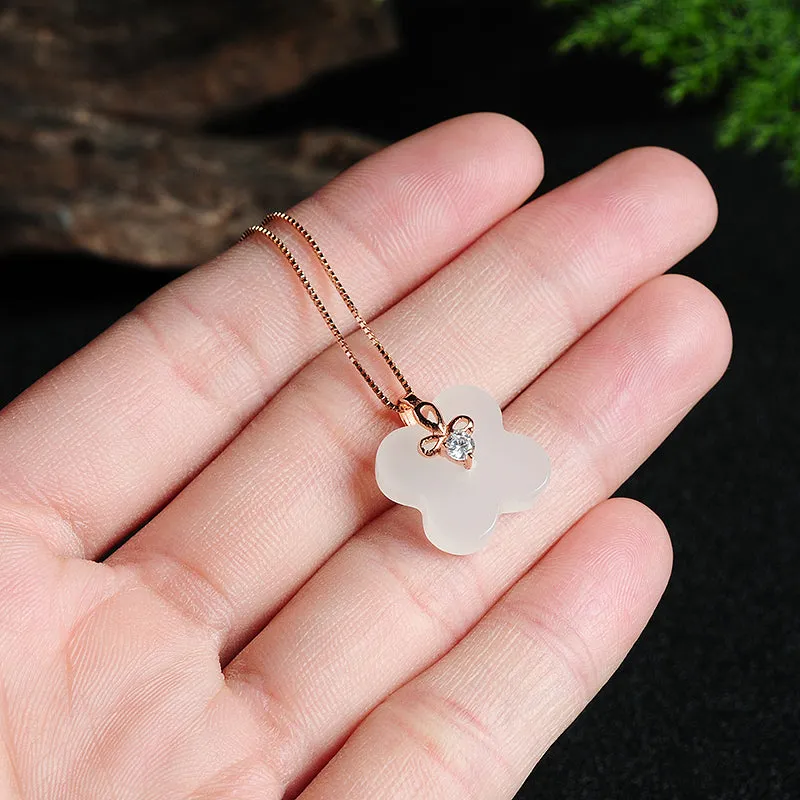 Natural Jade Pendant Nephrite Silver Pendant PT11