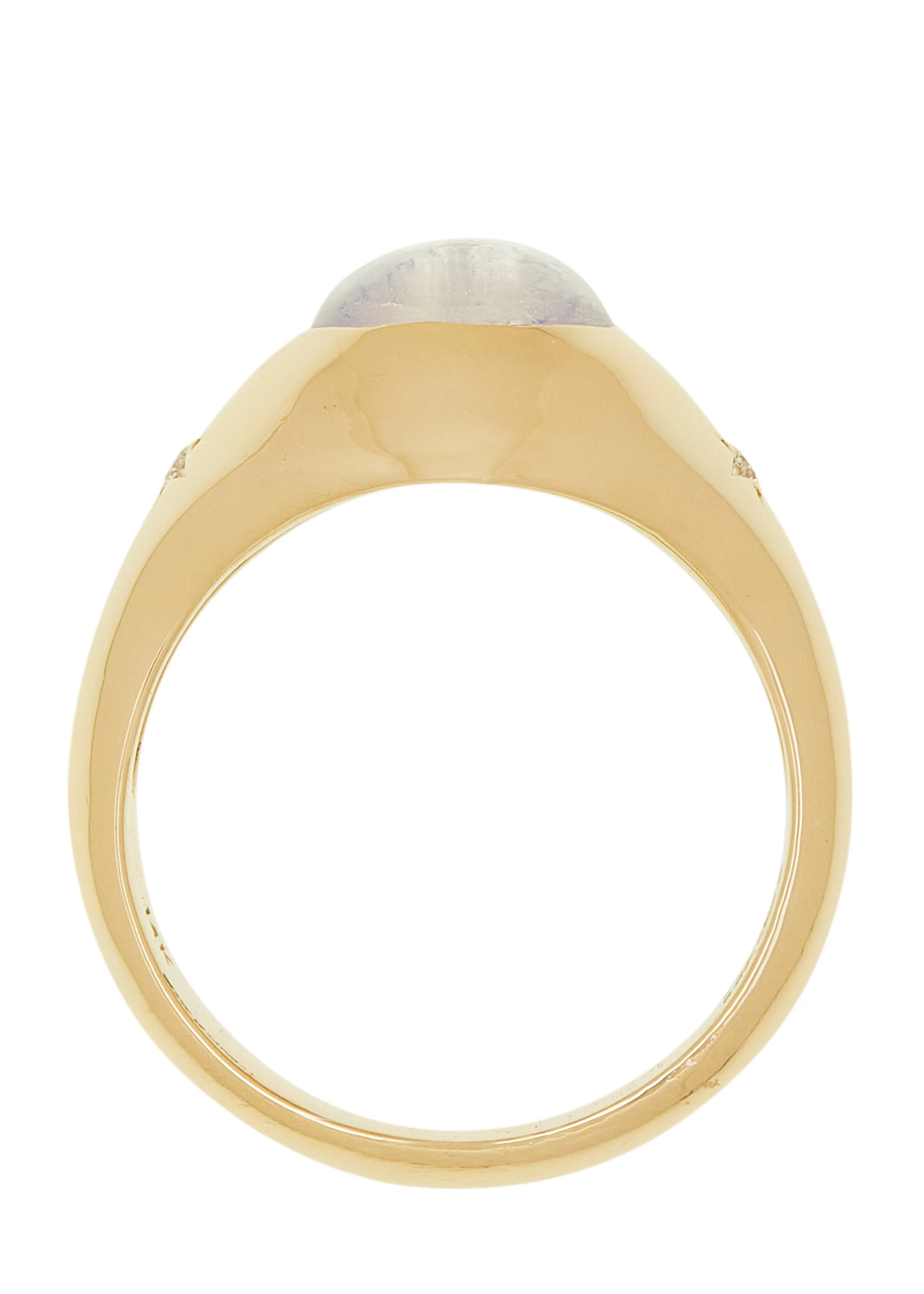Palatial Ring with Diamonds in 14k